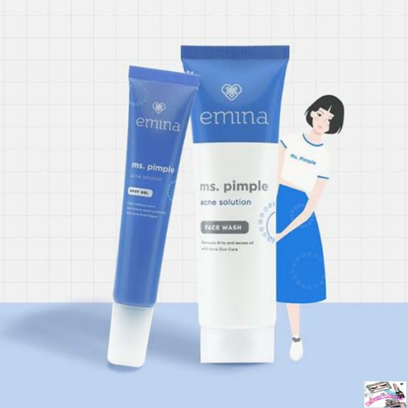 ☃ Cutezz_ Ching1☃Emina Ms.Pimple Acne Solution Face Wash 50ml