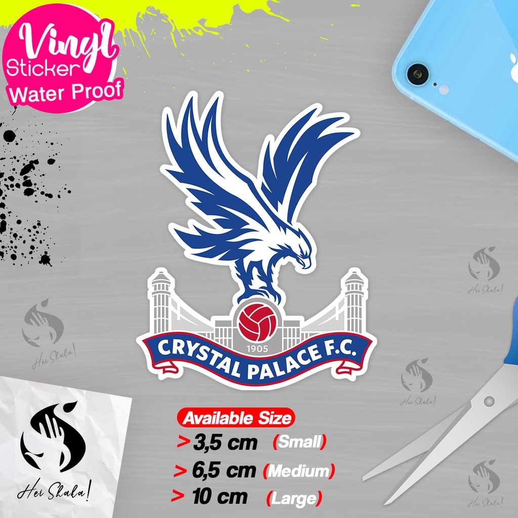 

Stiker Crystal Palace FC Klub Sepak Bola Liga Inggris Bahan Vinyl Anti Air