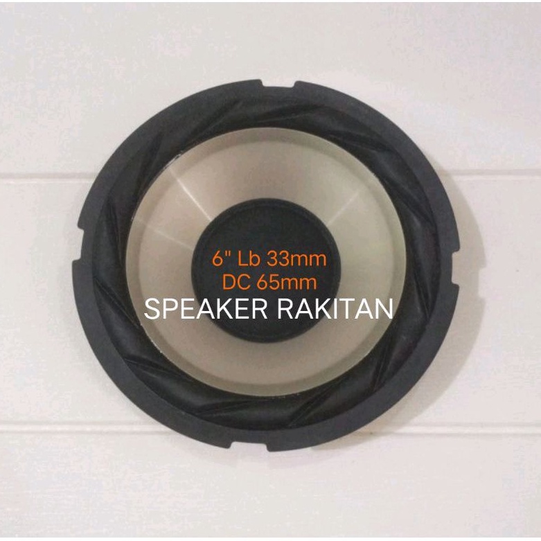 Daun Speaker Subwoofer 6 inch Polyphane + Duscup .2pcs