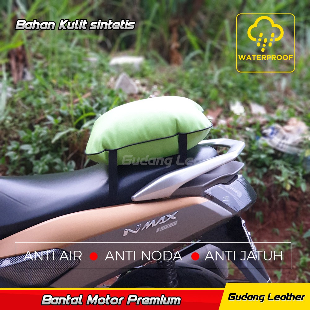 Bantal Motor Waterproof Premium - Bantal Mudik - Hijau