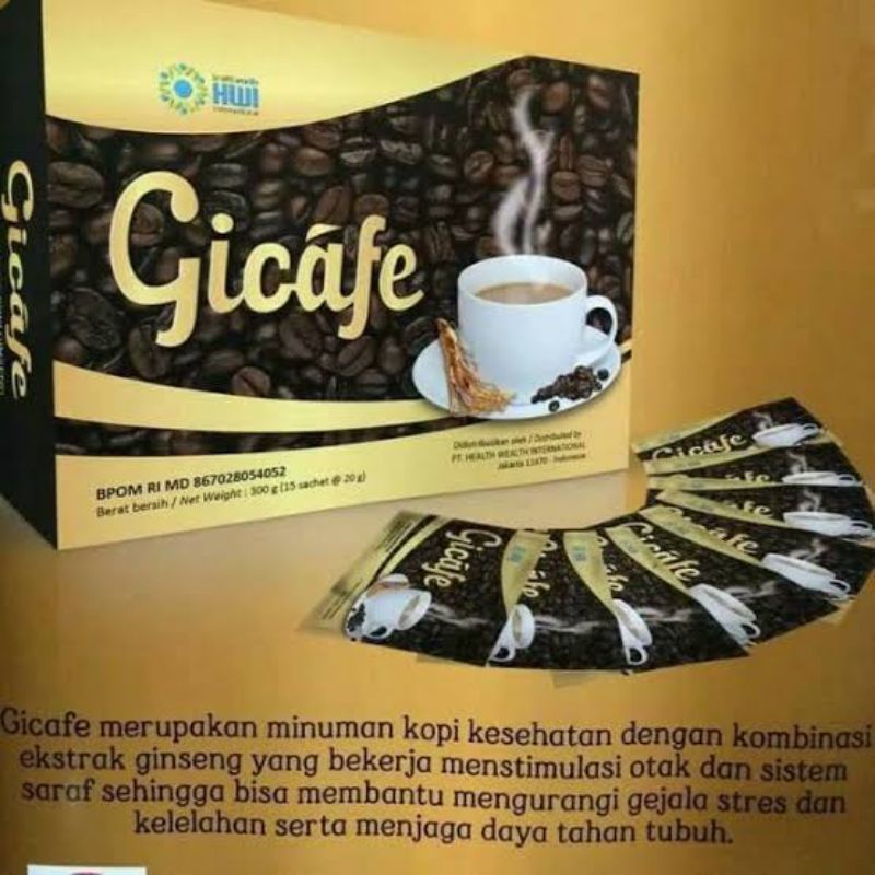 

Gicafe Kopi gingseng dari HWI 100% Original