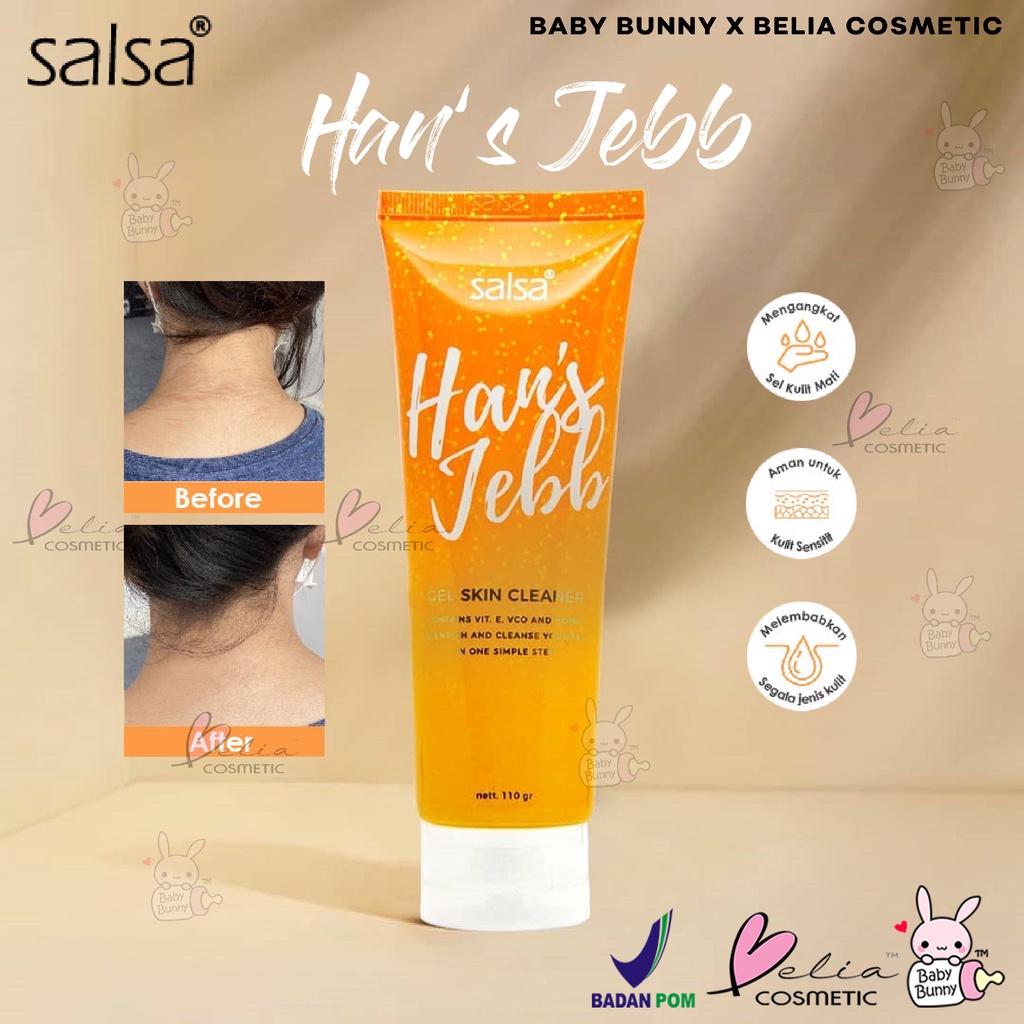 ❤ BELIA ❤ Salsa Hans Jebb Gel Skin Cleanser Perontok Daki | Green Tea Lemon Breeze Sweet Tropical