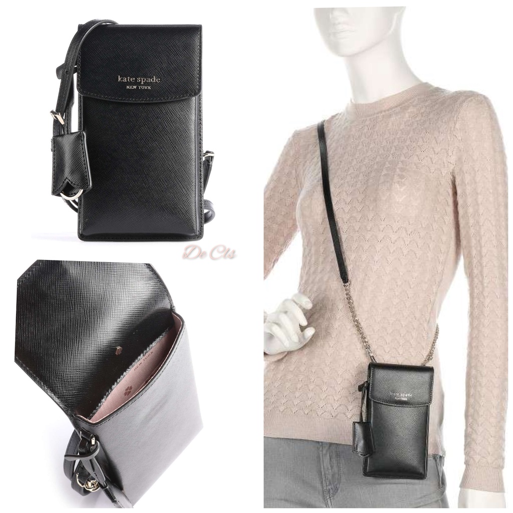 Tas KS Spencer Phone crossbody black sz 17x9.5x2cm