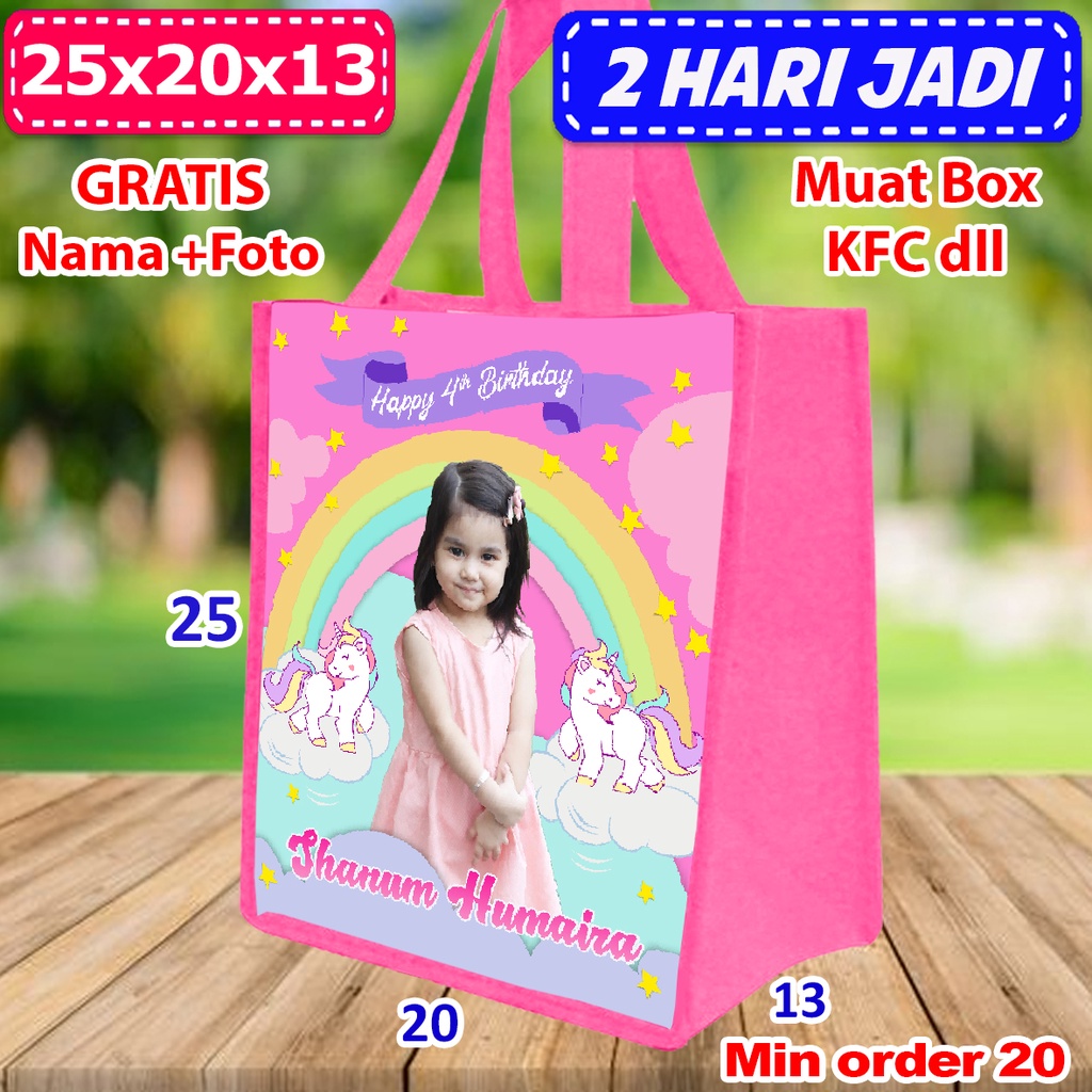 

Tas Kantong Snack Ulang Tahun Anak Unicorn