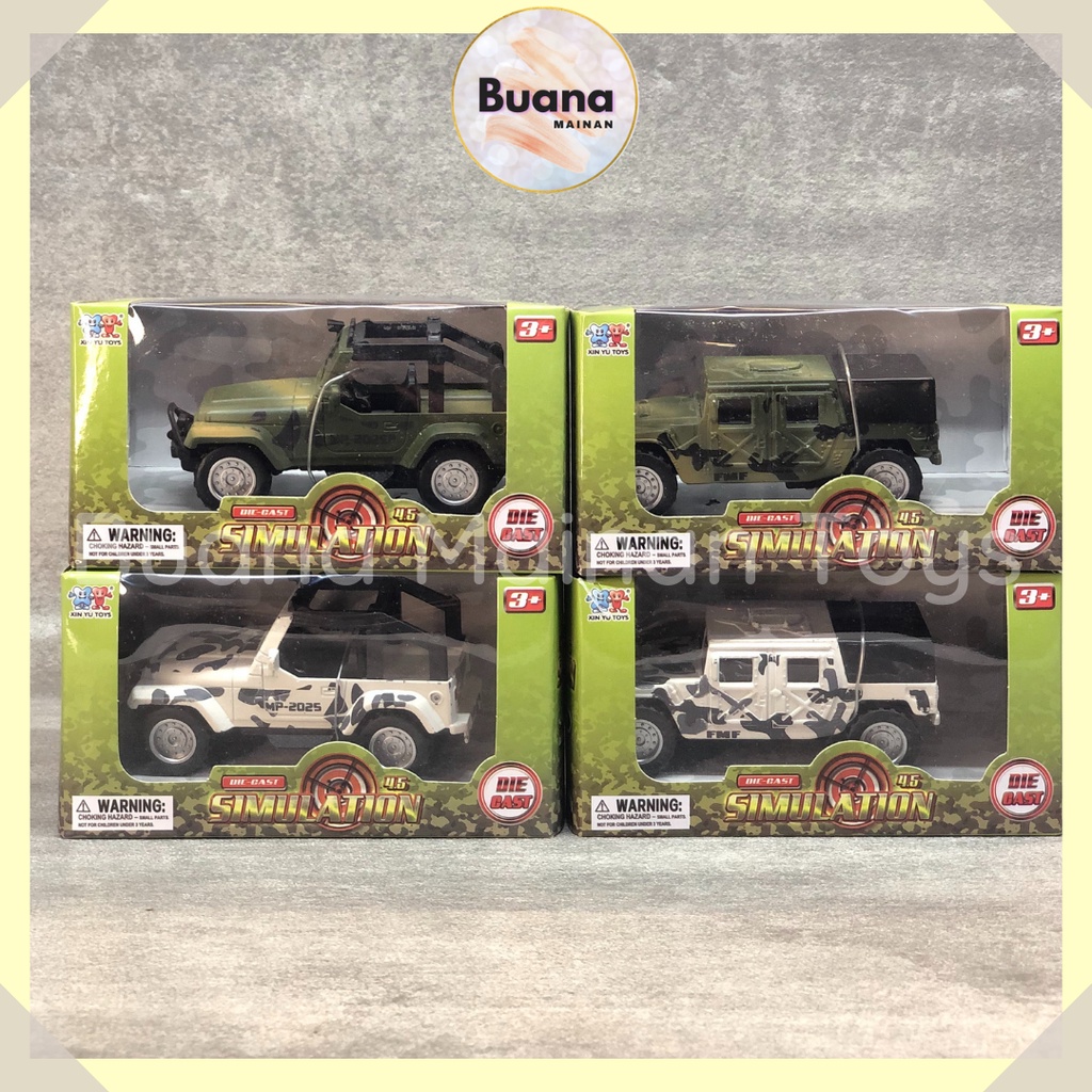 MINIATUR DIECAST MILITER MOBIL JEEP PANSER PERANG MAINAN ANAK COWO 255