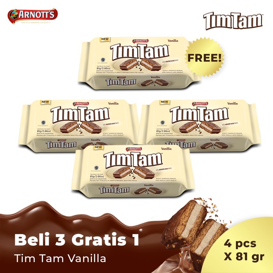 

Tim Tam Vanilla Beli 3 Gratis 1