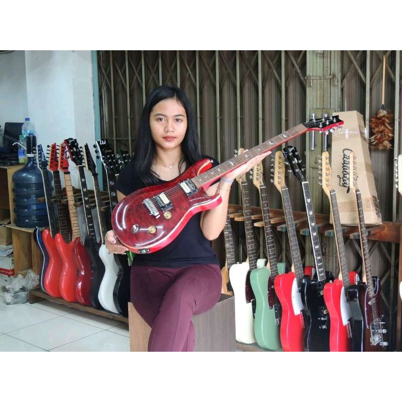 GITAR ELEKTRIK PRS MERAH