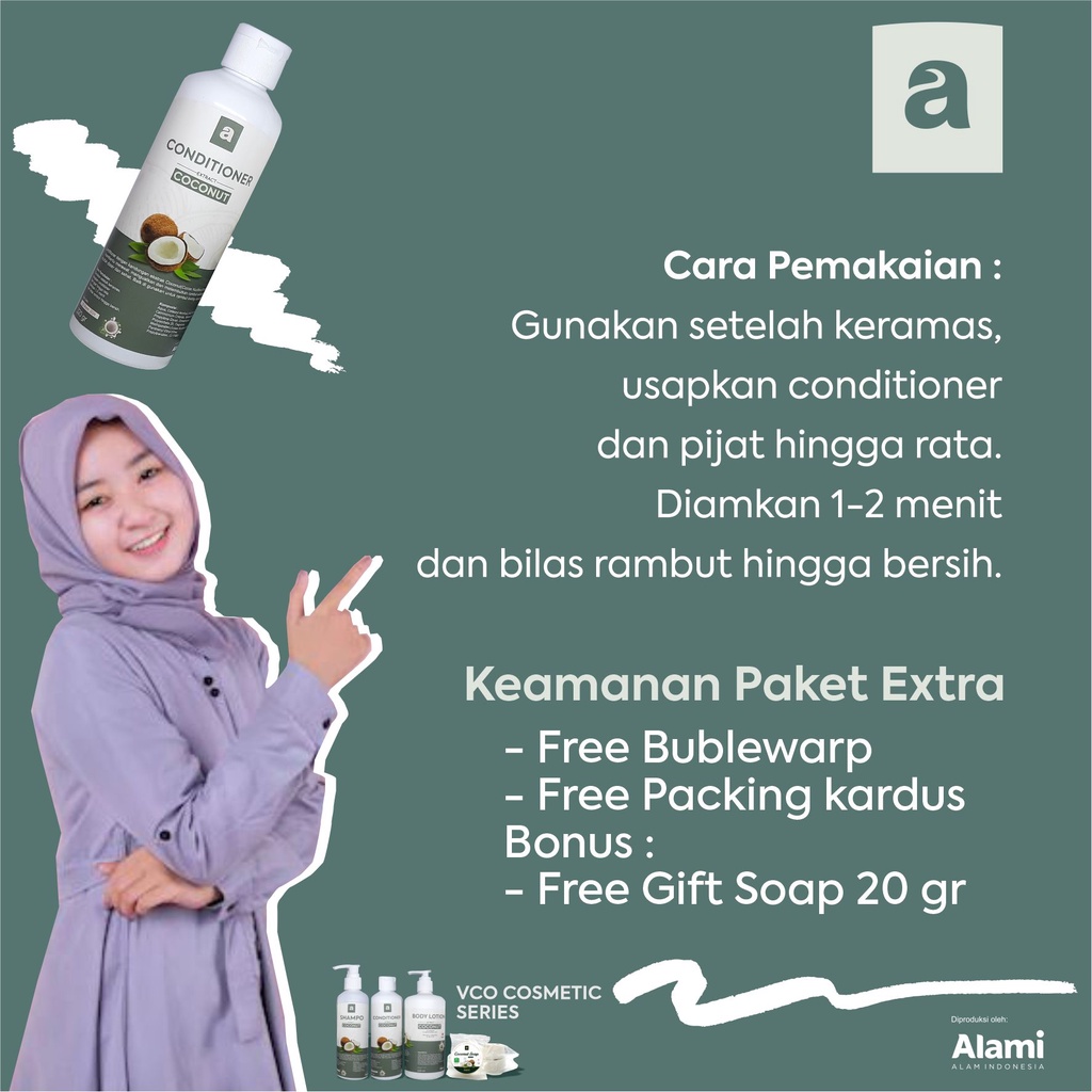 Conditioner Vco Coconut kelapa 250 gr | Alami Alam Indonesia