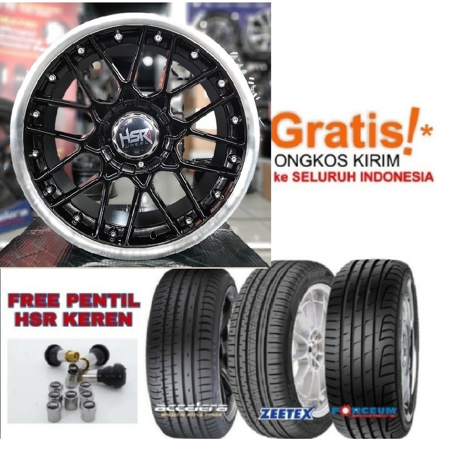 Paket Velg Hsr plus Ban Accelera Ring 16 R16 untuk mobil jazz agya ayla calya sigra datsun go brio