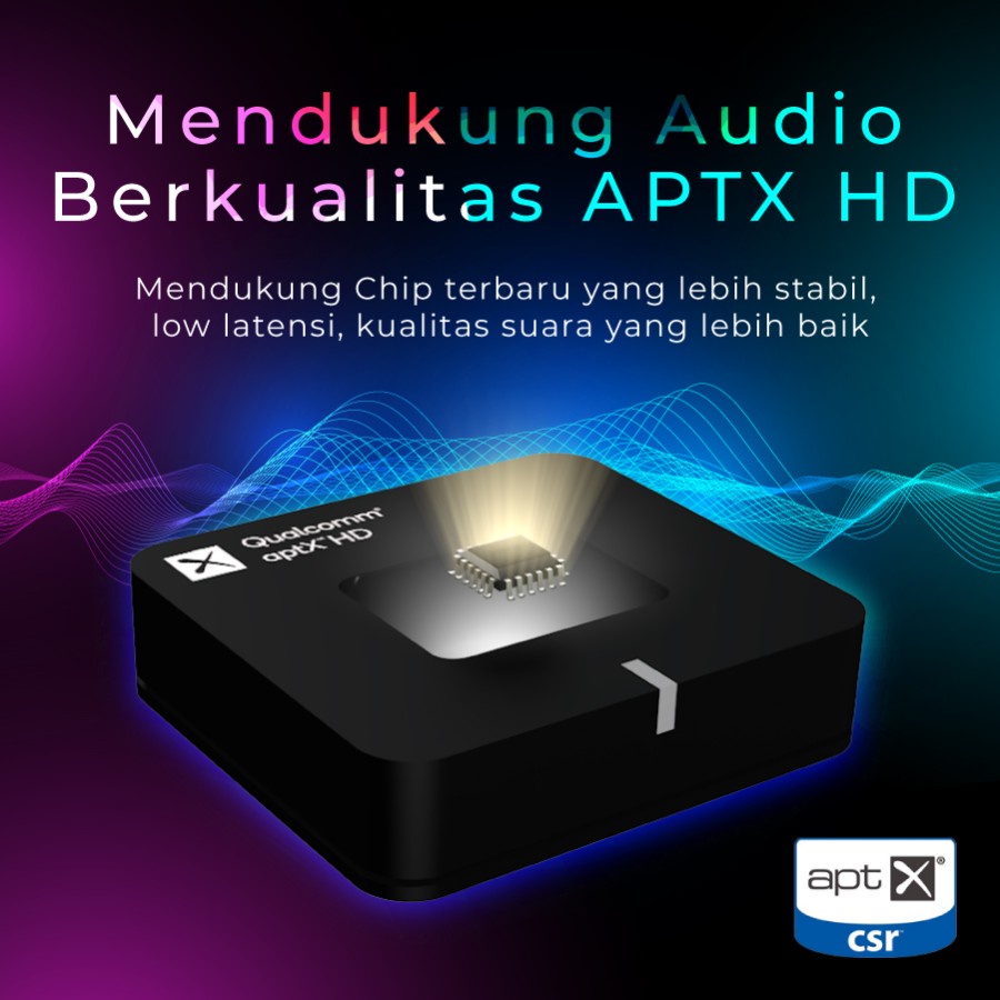 PX BTR-1500HD Bluetooth Audio Receiver 5.0 aptX HD Aux 3.5mm HD Optic