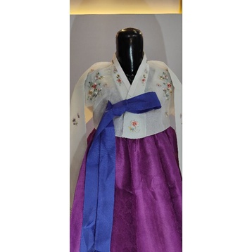 hanbok modern cantik ungu