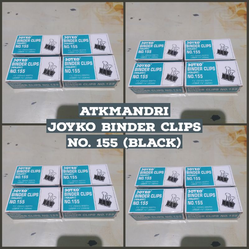 

JOYKO BINDER CLIPS NO. 155 (PENJEPIT) ORIGINAL