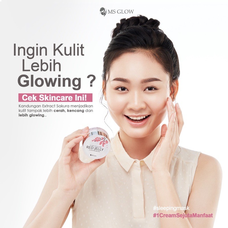 Red jelly ms glow / 1 cream berjuta manfaat bikin glowing
