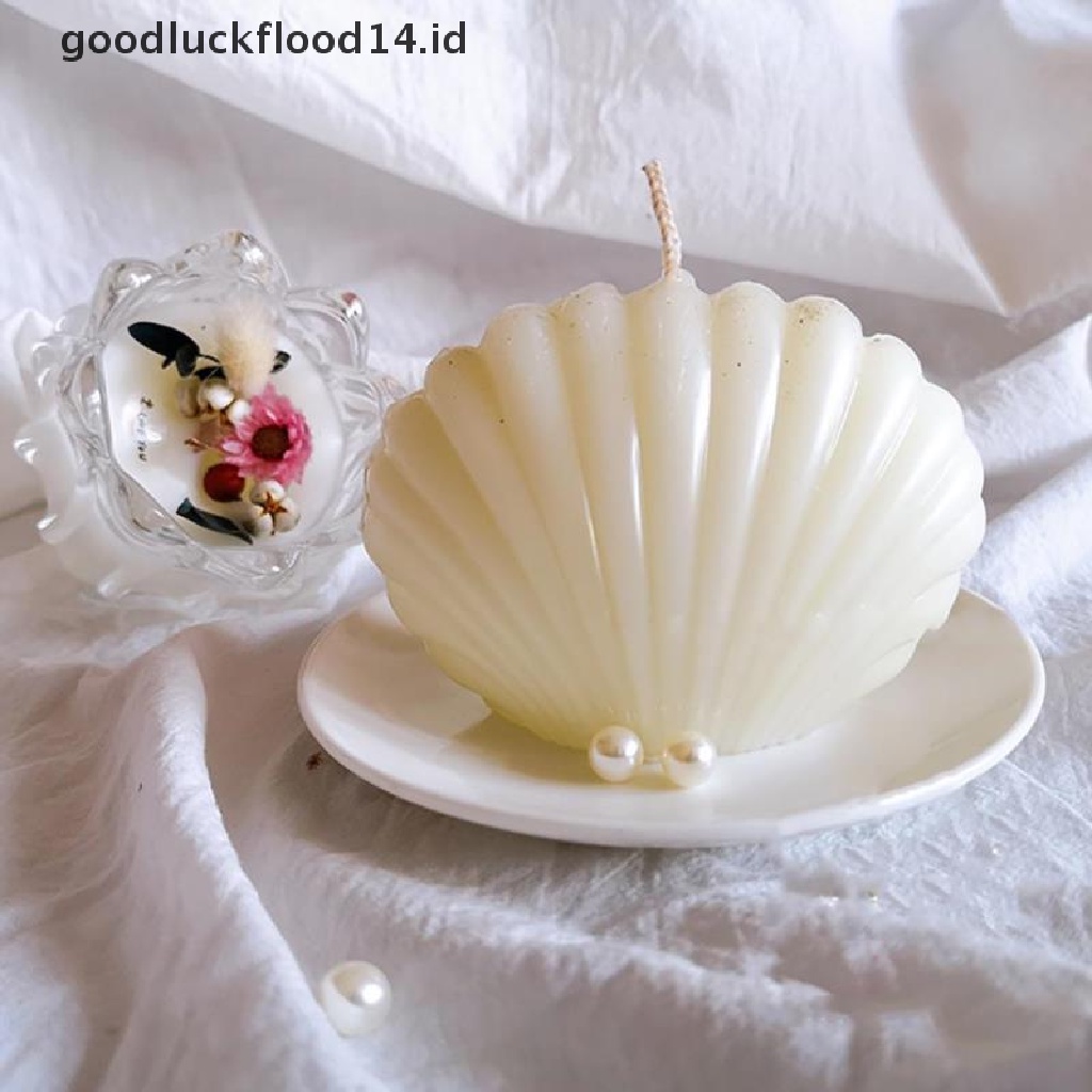 [OOID] Pearl Seashell Mold Soy Candle Making 3D Soap Cake Art Gifts Baking Decoration ID