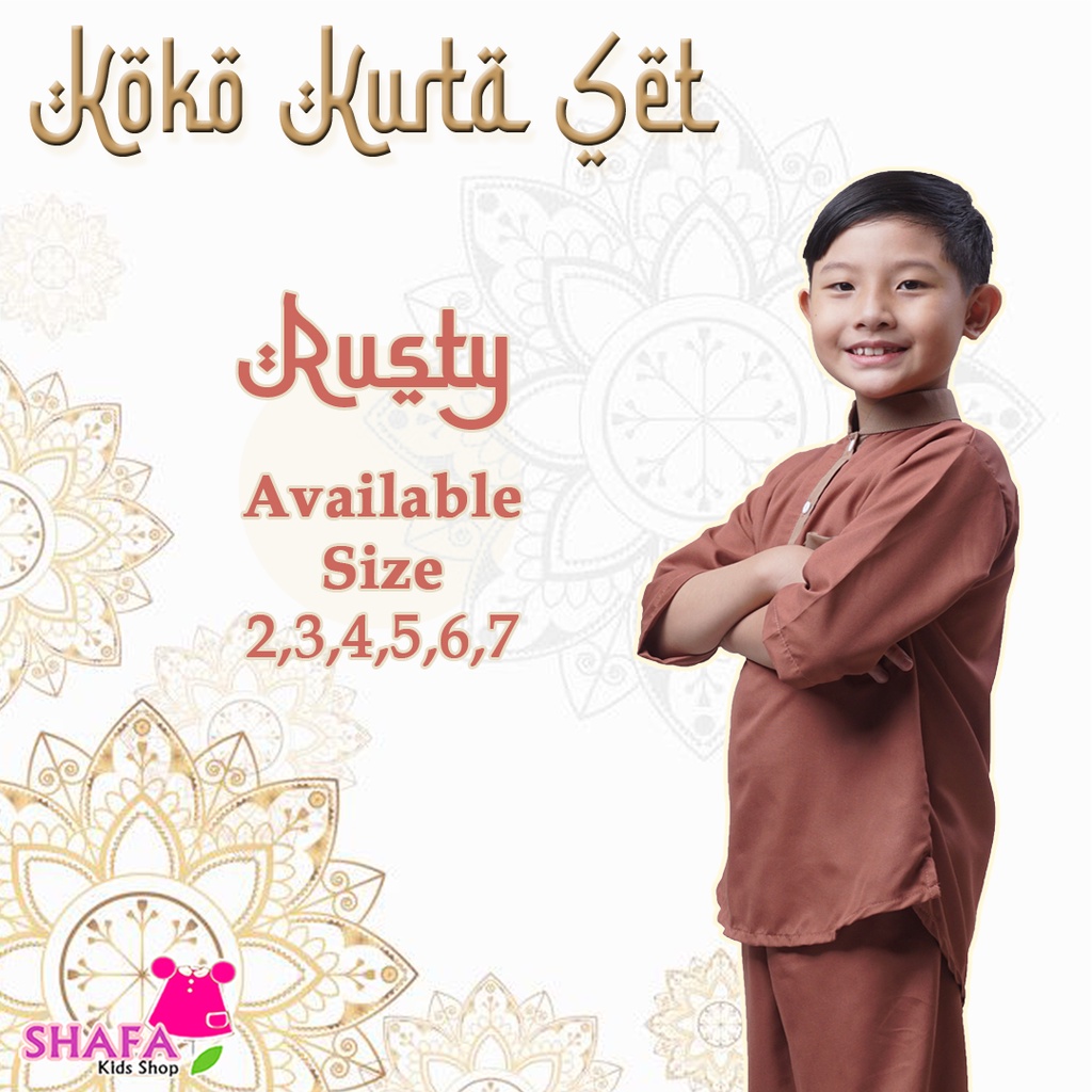 SETELAN KOKO ANAK / PAKAIAN MUSLIM ANAK LAKI-LAKI / SETELAN BAJU KOKO KURTA PAKISTAN USIA 2 - 8 TAHUN / BAJU KOKO ANAK LAKI-LAKI 06