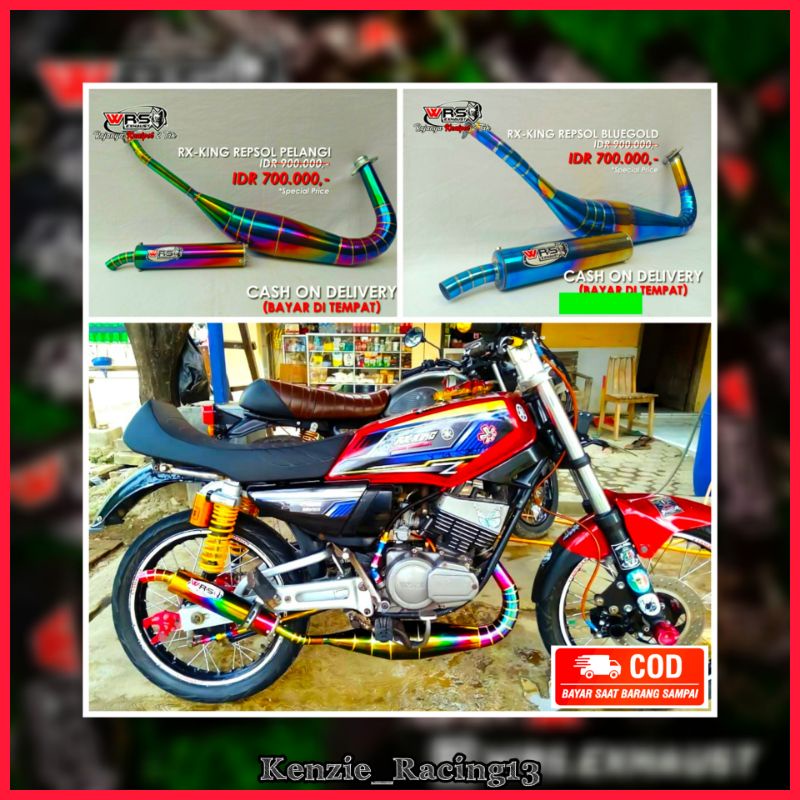 Knalpot Rx king Rx Special Repsol Pelangi Super Garing Wrs Exhaust