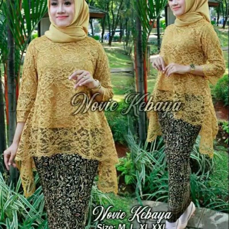 REAL PICT SETELAN KEBAYA RINJANI/KEBAYA WISUDA/KEBAYA TUNANGAN/KEBAYA KELUARGA