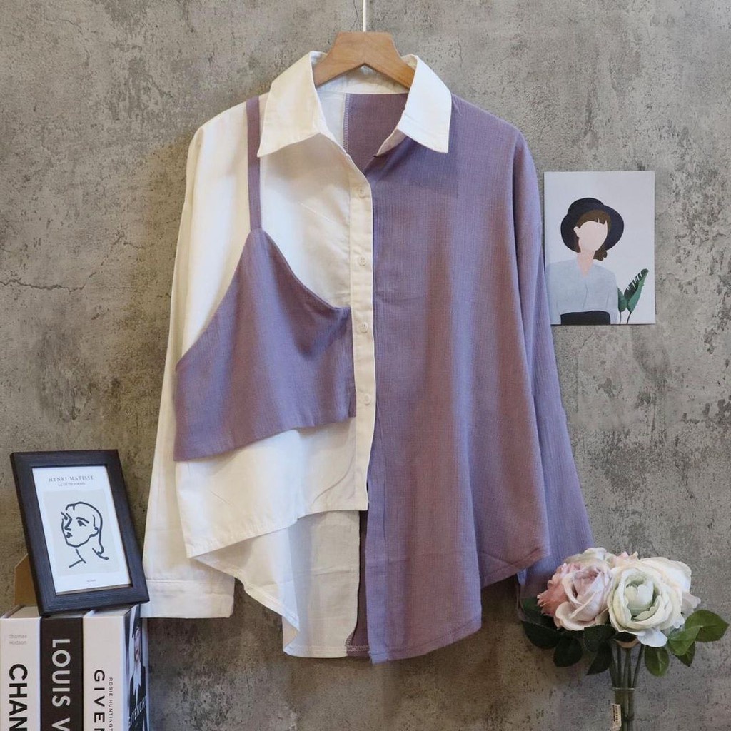 Lucky Blouse | Atasan Top Baju Muslim Korean Style Fashion Wanita Terlaris