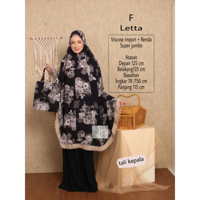 Mukena rayyan jumbo hitam