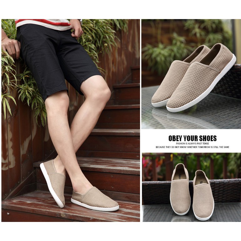 sepatu slip on pria import sp294
