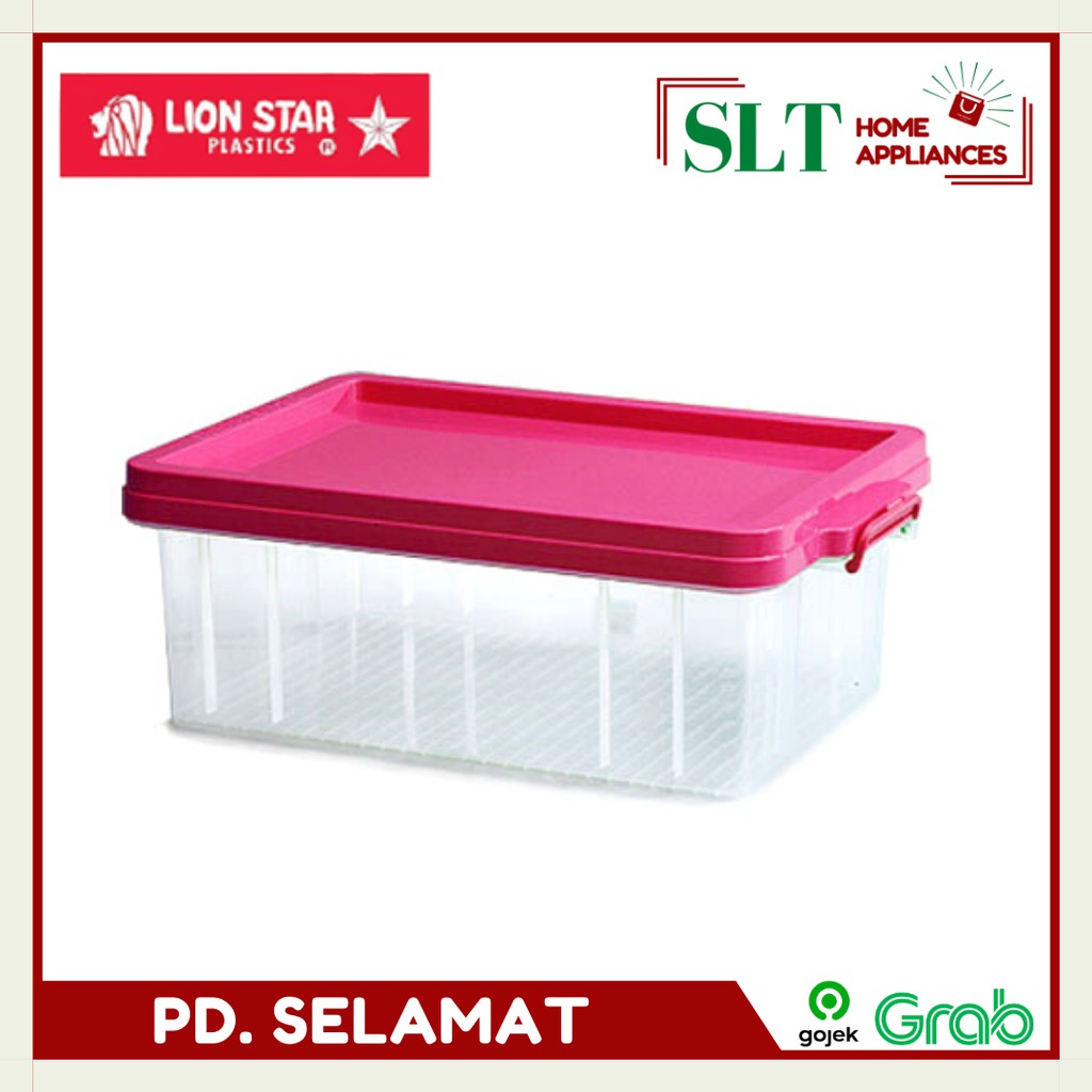 Kotak box container serbaguna Clear Box NO 10 Lion Star Kotak Plastik