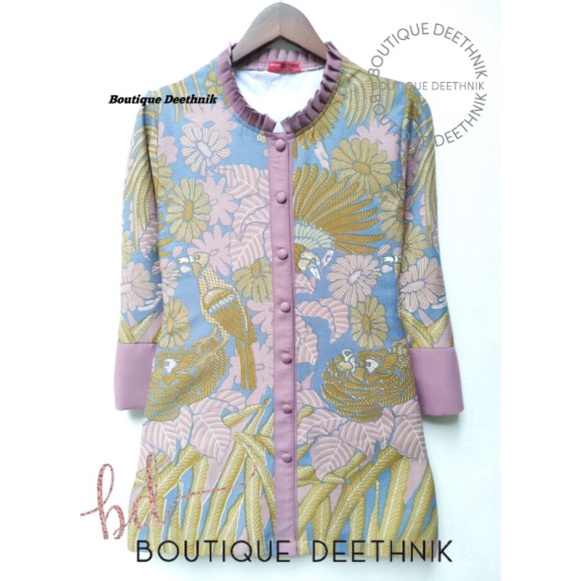 DEETHNIK - blus batik warna pastel baju batik deethnik