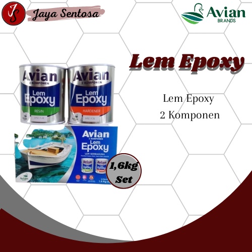 Lem Epoxy Avian 1,6kg Set | Lem + Hardener