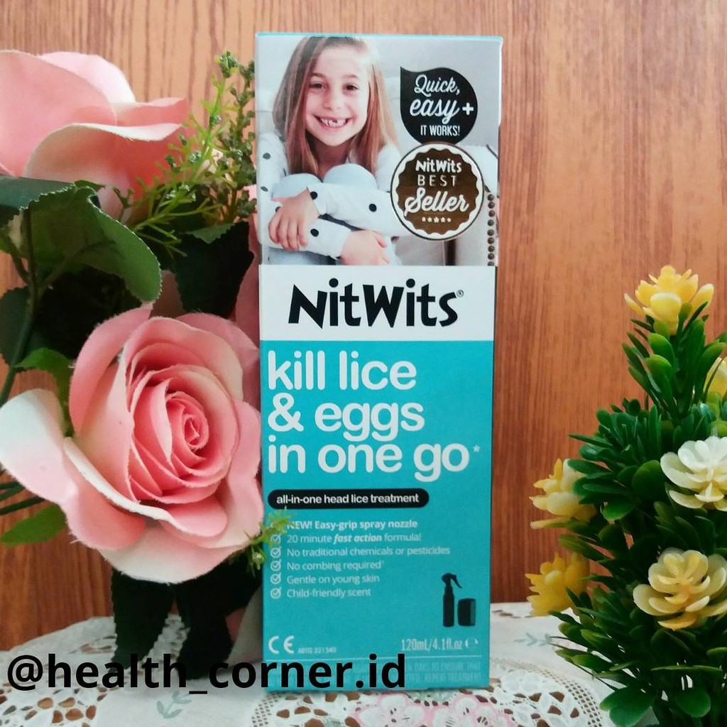 Nitwits Kill Lice &amp; Eggs in One Go 120ml - Basmi Kutu dan Telur Spray Head Lice Solution