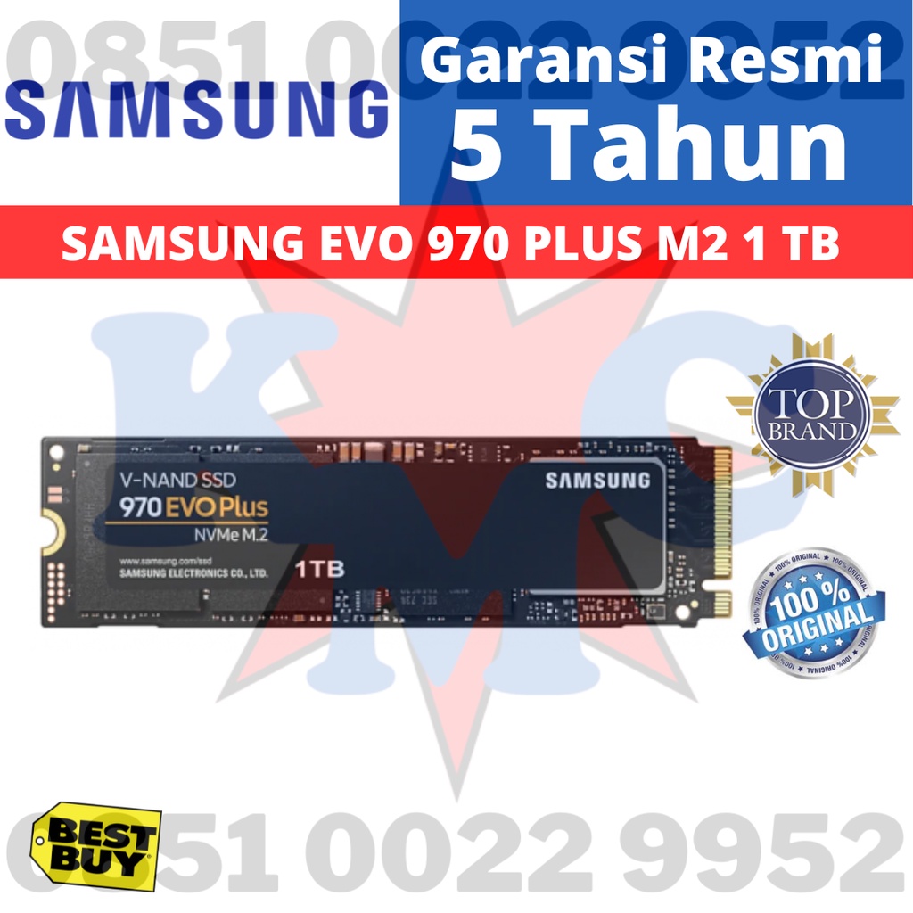 SSD SAMSUNG  970 EVO PLUS SSD M.2 M2 NVME PCIE 3.0 1TB GARANSI RESMI