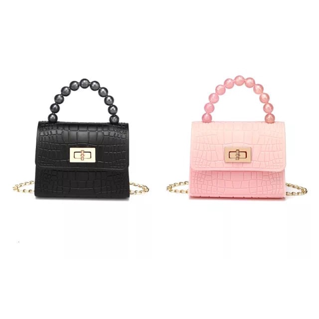 ♥TMALL88♥ Tas Selempang Wanita Jelly Glossy Gaya Korea