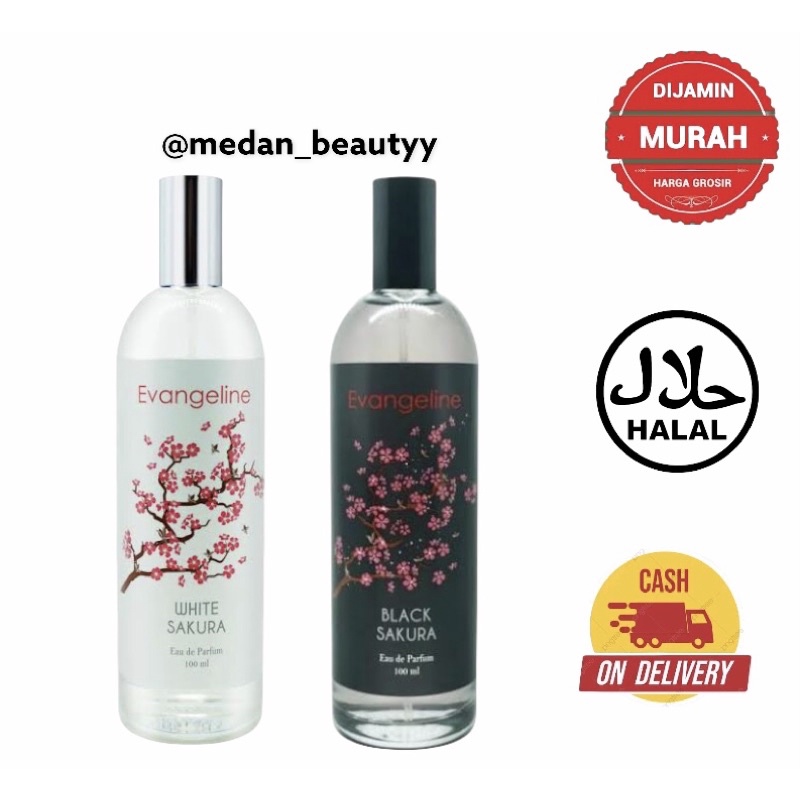 evangeline parfum white sakura - evangeline parfum black sakura 100 ml