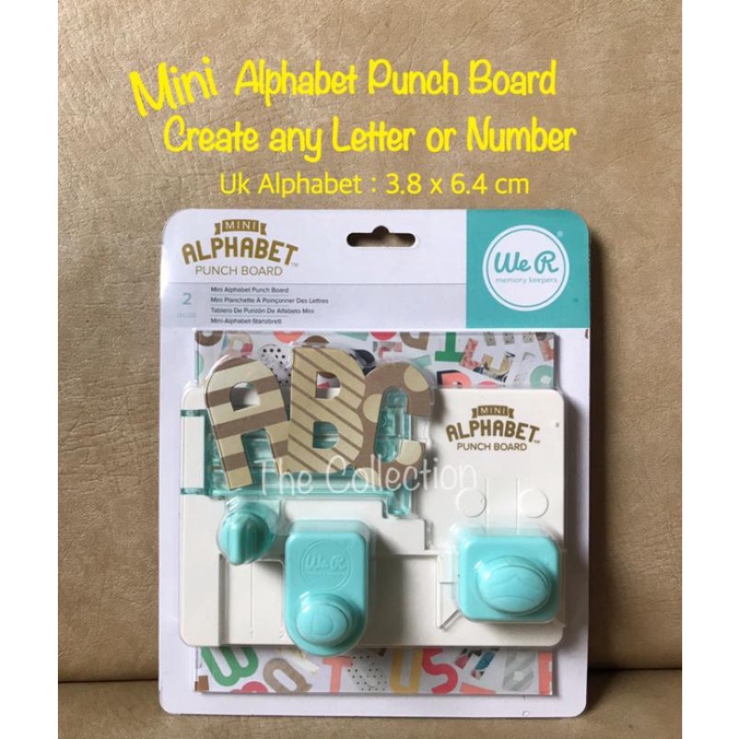 

Cr57 Mini Alphabet Punch Board 663004 Huruf Angka Craft Number Letter