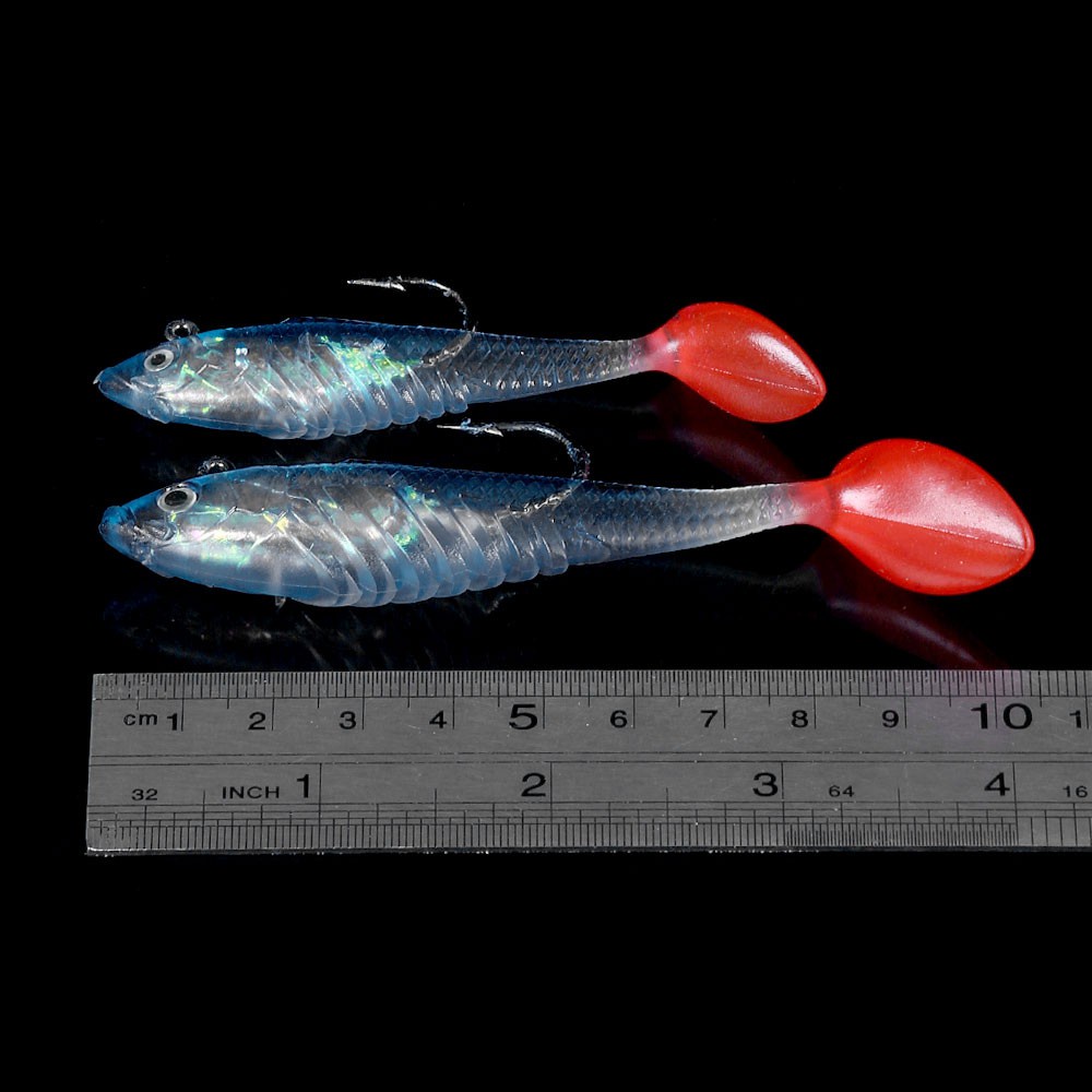 (Ready Stock) Hengjia 5pcs / Lot Umpan Pancing Soft Bait Bentuk Ikan Imitasi 11.5g 19.8g