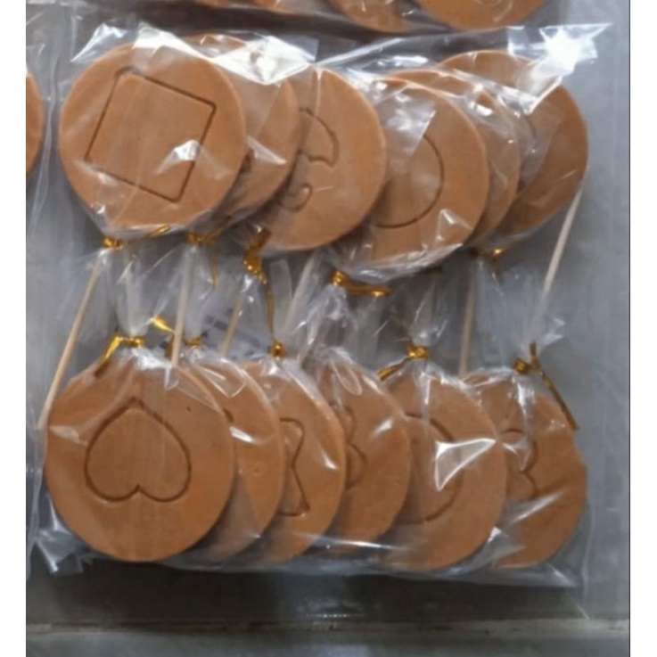 Permen Dalgona Candy Squid Game Ukuran Besar isi 12 pcs