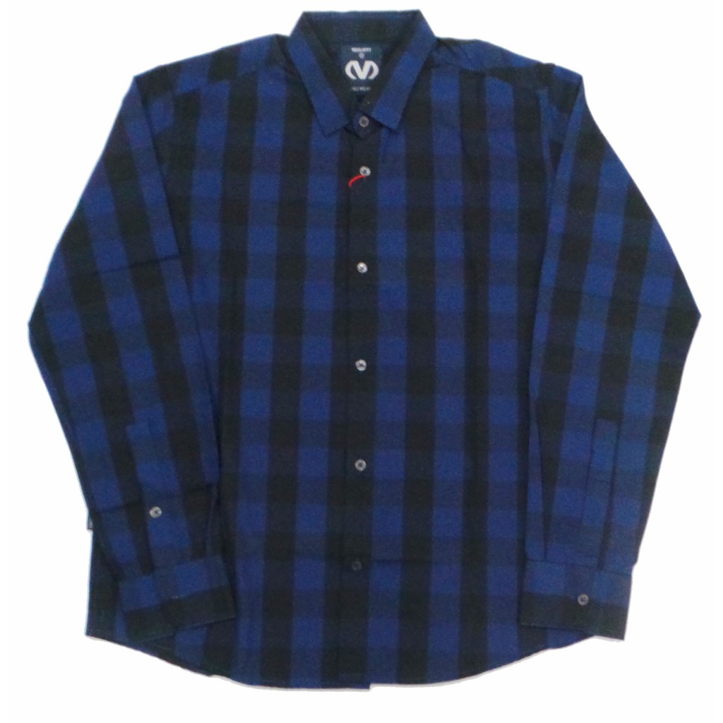 Viali Milano Kemeja Pria Lengan Panjang Kotak-Kotak