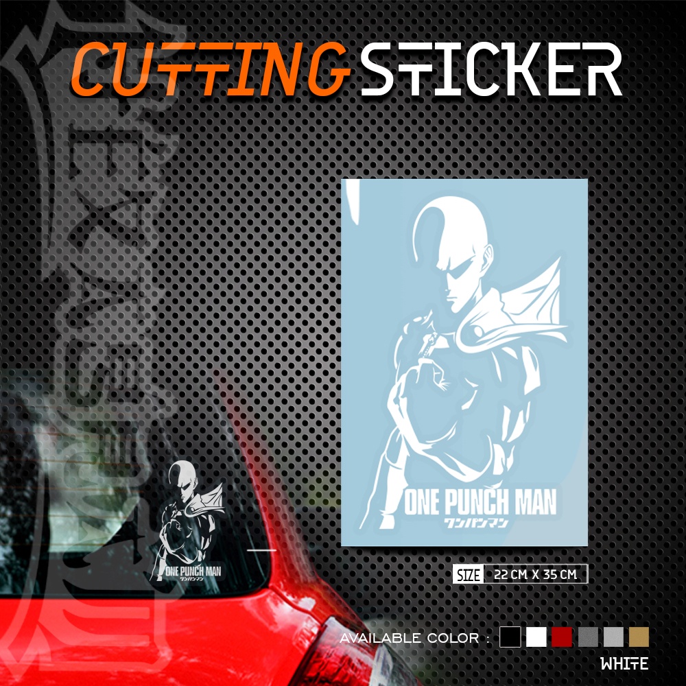 Cutting Sticker One Punch Man Saitama Besar | Stiker Cutting One Punch Man Saitama Besar