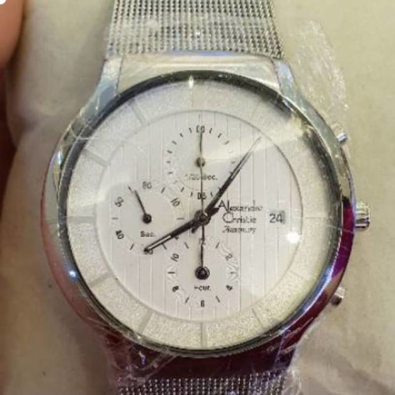 Jam tangan alexandre christie 6245 pria rantai pasir