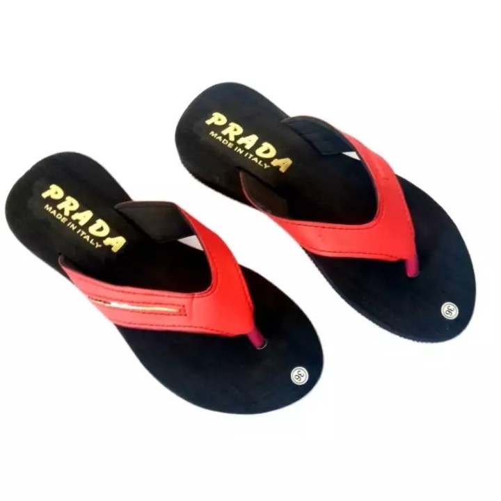 sandal jepit wanita prada