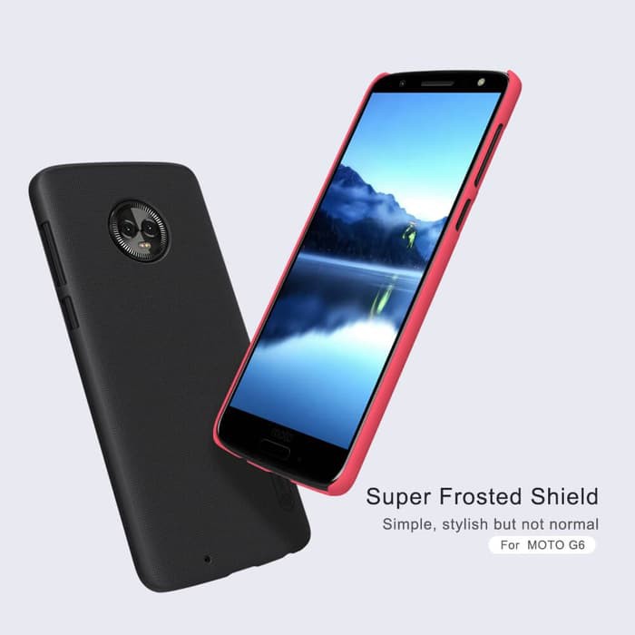 Hard Case Moto G6 Nillkin Frosted Hardcase Shield Casing Original