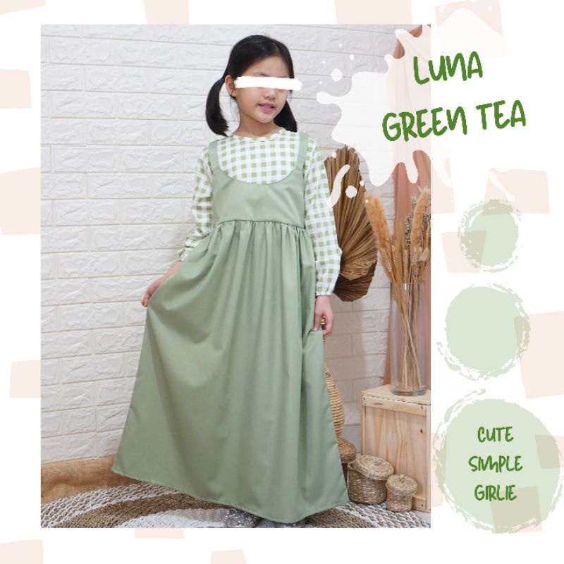 Gamis Luna by ollet / gamis anak katun jepang / gamis anak toyobo 1 - 11 tahun / gamis anak perempuan