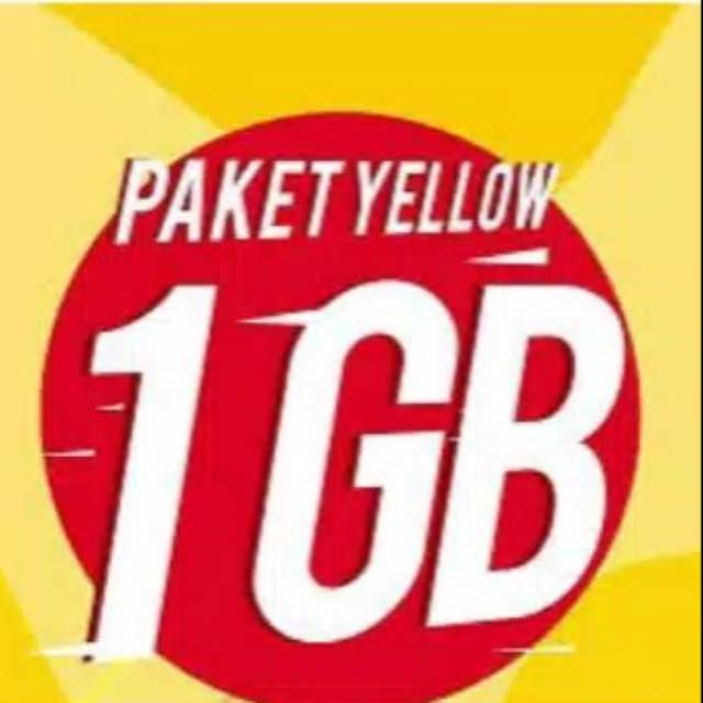 PAKET KUOTA DATA YELLOW 1GB 7HARI 15 HARI