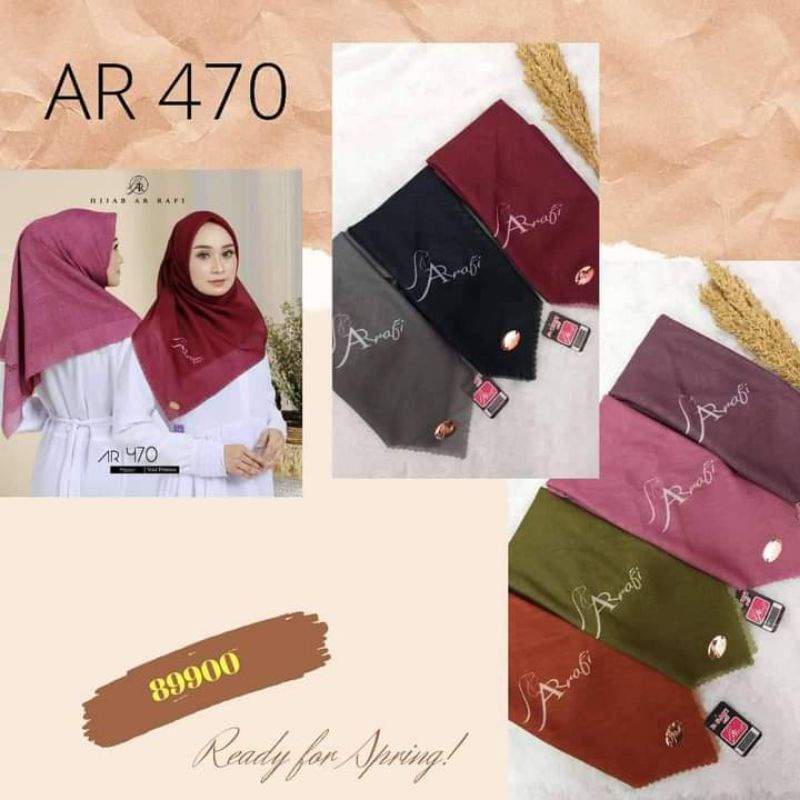 ARRAFI HIJAB || SEGI EMPAT KODE 470 MATT VOAL PREMIUM