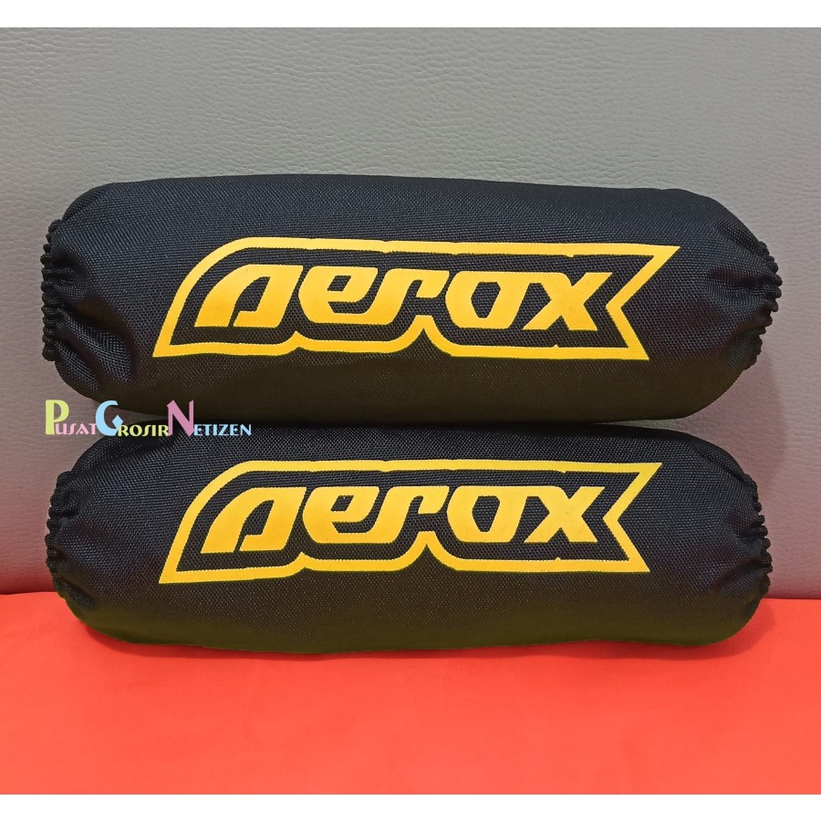 sarung shock cover shockbreaker shok belakang NMAX AEROX XMAX sepasang - 2 Yamaha Kuning