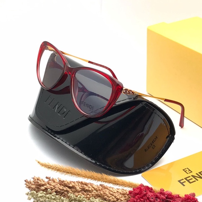 Frame Kacamata Wanita | Frame Cat Eye | Frame Kacamata Fendi 9340