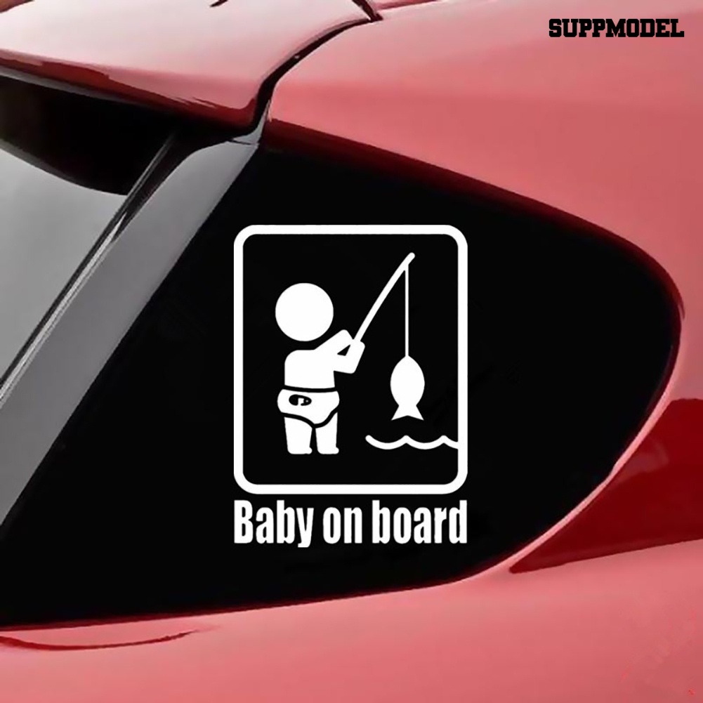 Stiker Reflektif Tulisan Baby on Board Untuk Dekorasi Mobil