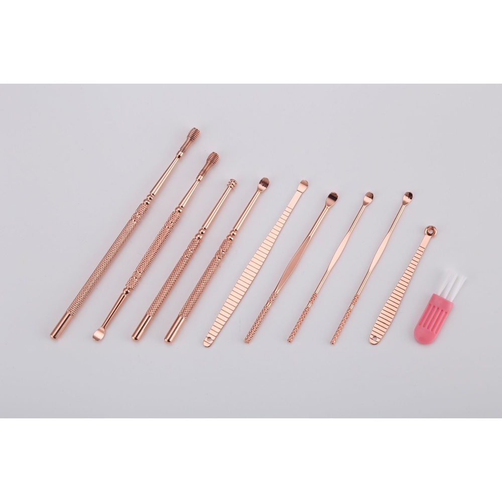 Pembersih Telinga Korek Kuping 10 PCS Ear Spoon Too - Rose Gold