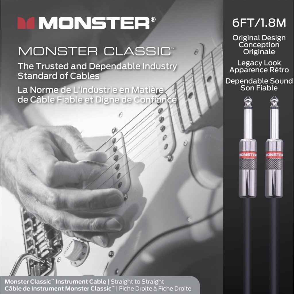 Monster Prolink Monster Classic Instrument Cable 6 ft Straight to Straight