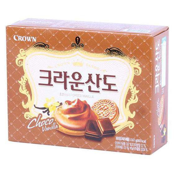 

Crown Sando Choco Vanilla - biskuit mascarpone coklat vanilla Korea