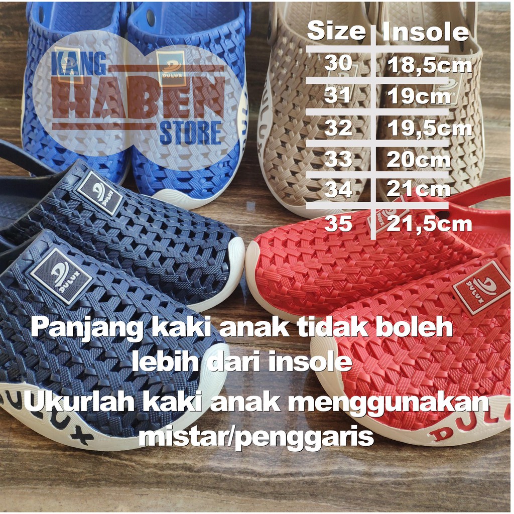 028C Sandal Anak Tanggung Laki Laki dan Perempuan Model Baim Anyam Sendal Trendy dan Unik