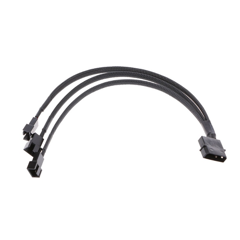 Kabel Adapter Molex 4 pin to 3 cabang kabel fan power 3 pin 4 Pin male